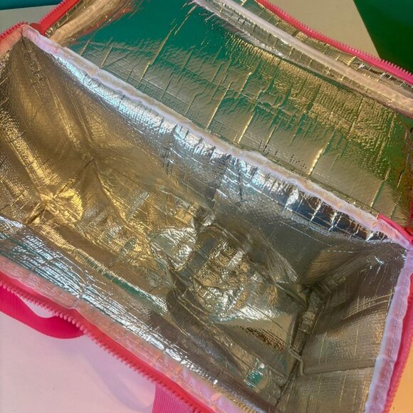 NEW! KATE SPADE PINK POLKA DOTS INSULATED COOLER BAG - Picture 7 of 9